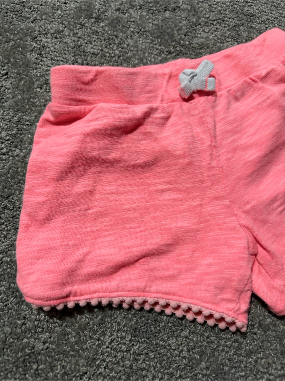 Jumping Beans size 6 young girls shorts pink with fun fringe super soft